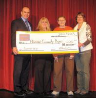2012 Receiving Donation from Meridian Credit Union